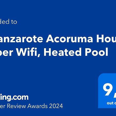 Eslanzarote Acoruma House, Super Wifi, Heated Pool Guime Exterior photo